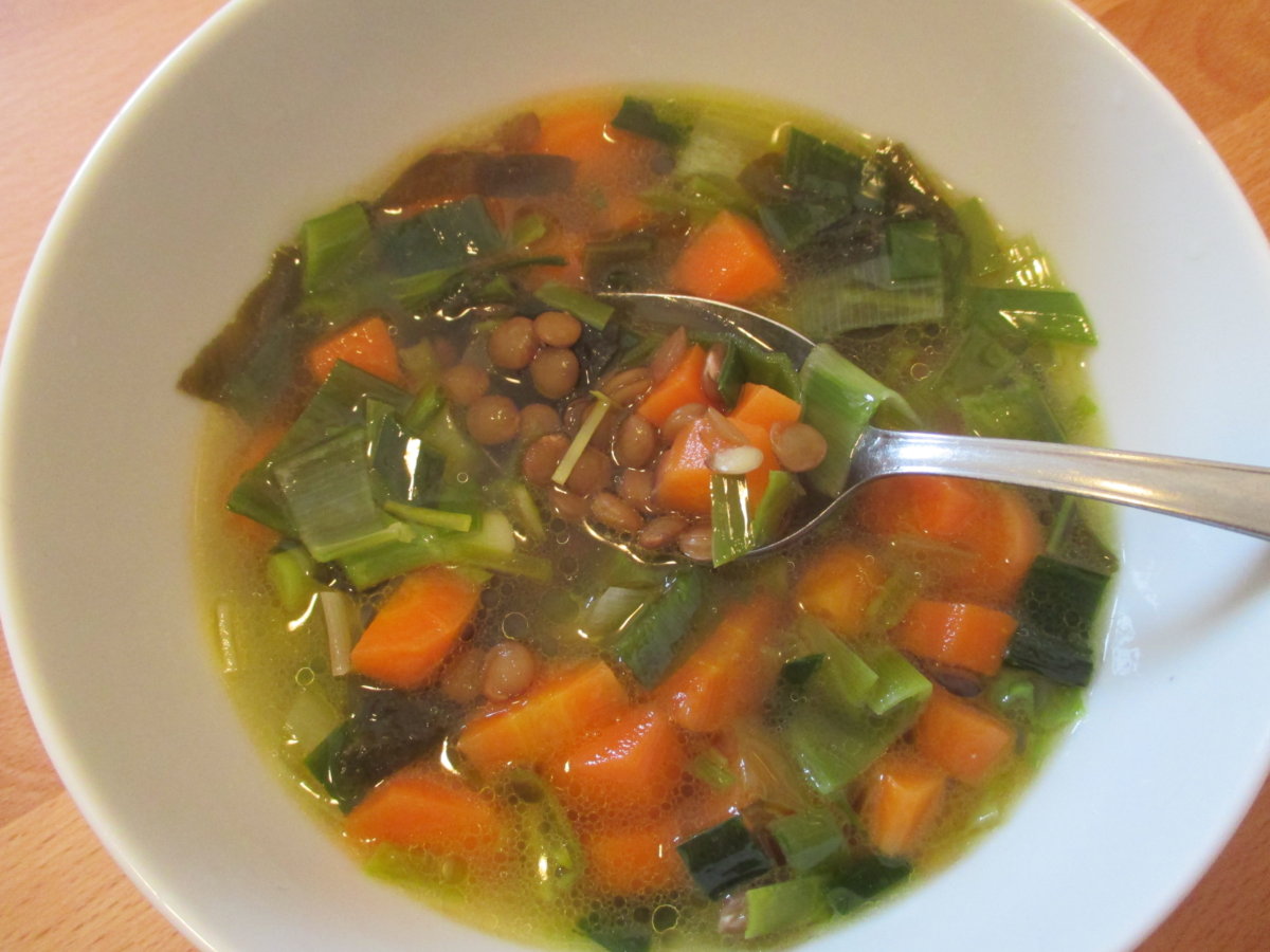 Misosuppe mit Linsen Misosuppe mit Linsen