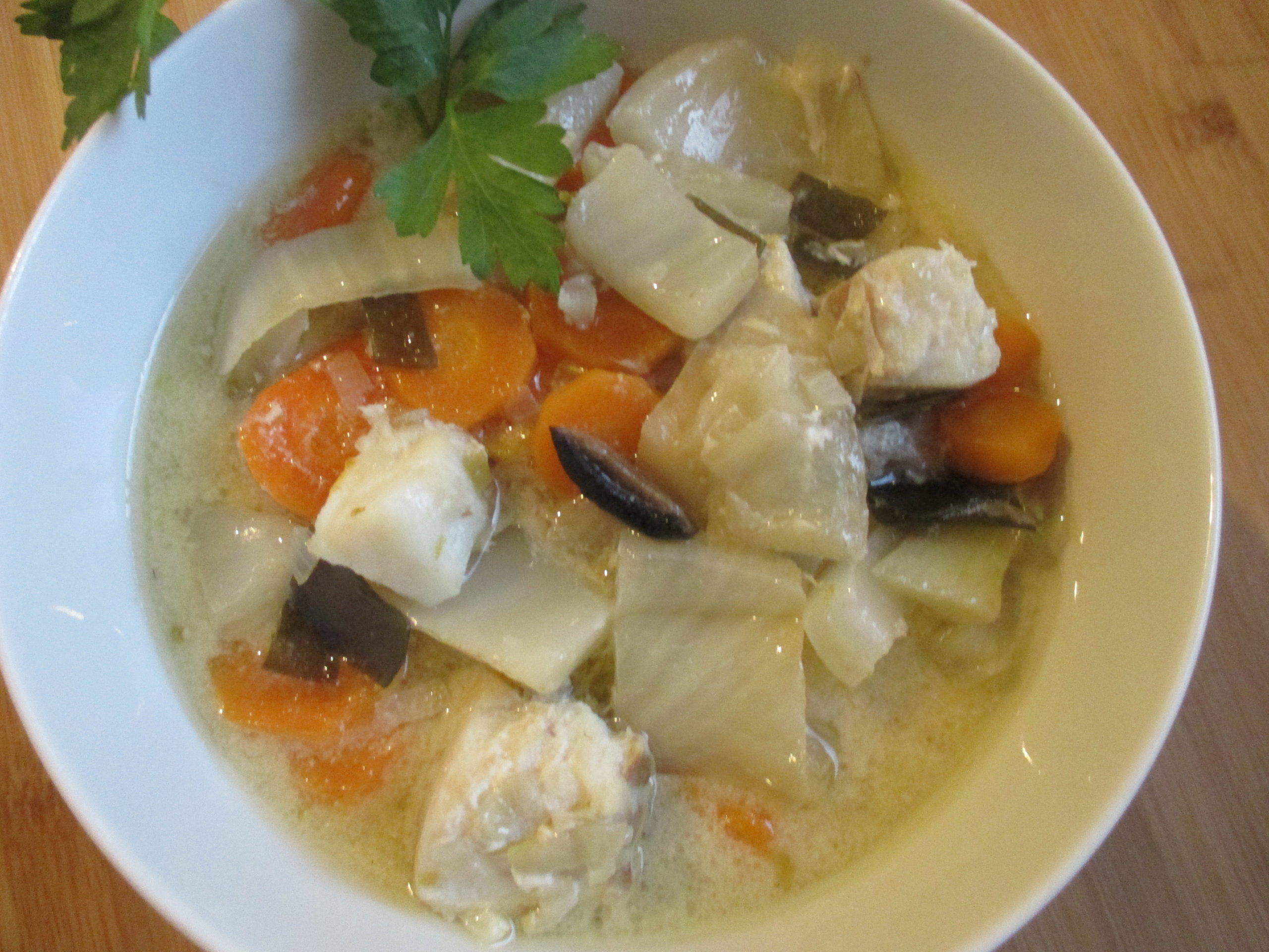 Gemuese mit Fisch Gemuese mit Fisch